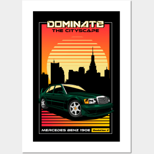 Vintage Evo 2 190 E Car Posters and Art